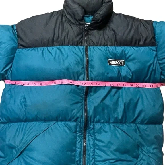 FARWEST Seattle Vintage Down Puffer Jacket, Men's Medium - Picture 4 of 8